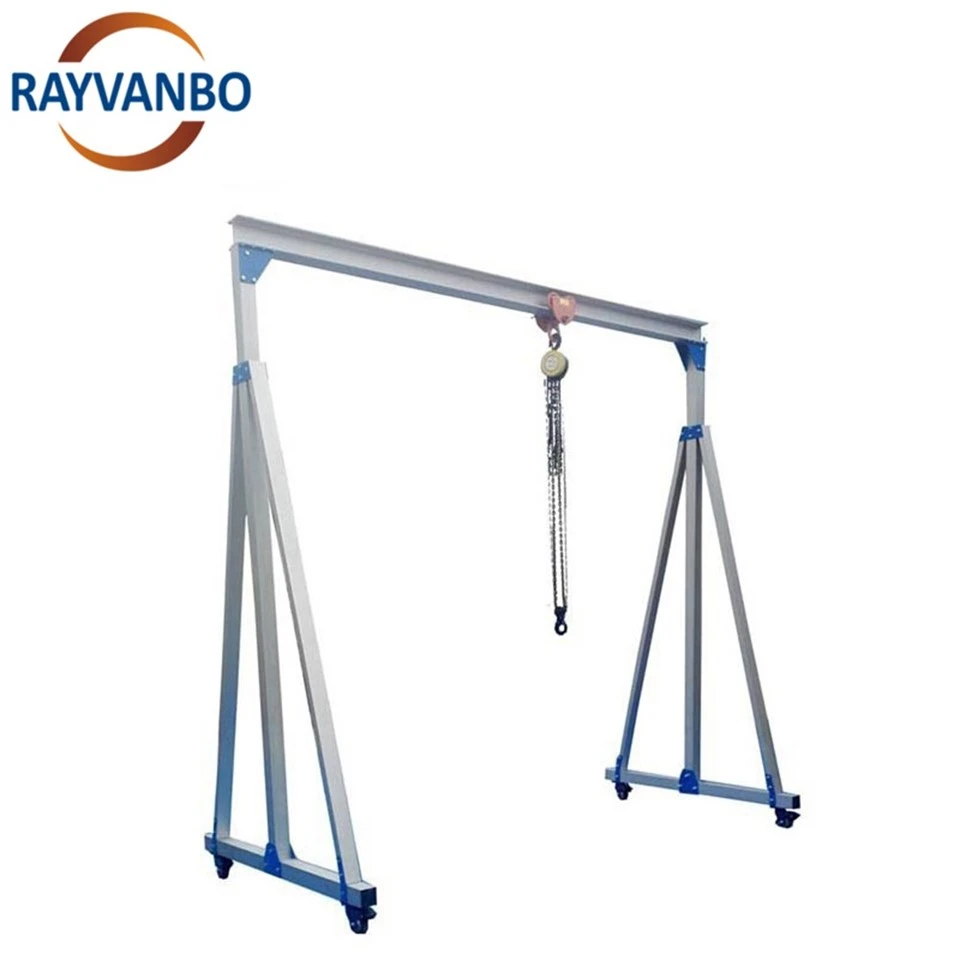 Portable Aluminum Gantry Crane 500 kg - 2000 kg Capacity factory